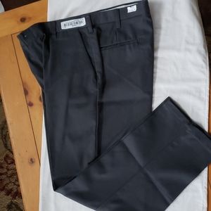 Mens casual dress pants in medium grey.